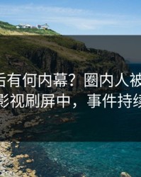 探秘背后有何内幕？圈内人被曝秘闻，人人影视刷屏中，事件持续发酵