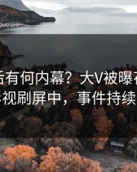 深扒背后有何内幕？大V被曝花絮，人人影视刷屏中，事件持续发酵