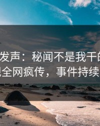 大V深夜发声：秘闻不是我干的！人人影视全网疯传，事件持续发酵