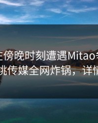 神秘人在傍晚时刻遭遇Mitao争议四起，蜜桃传媒全网炸锅，详情揭秘